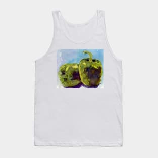 Green Peppers Kitchen Art Tank Top